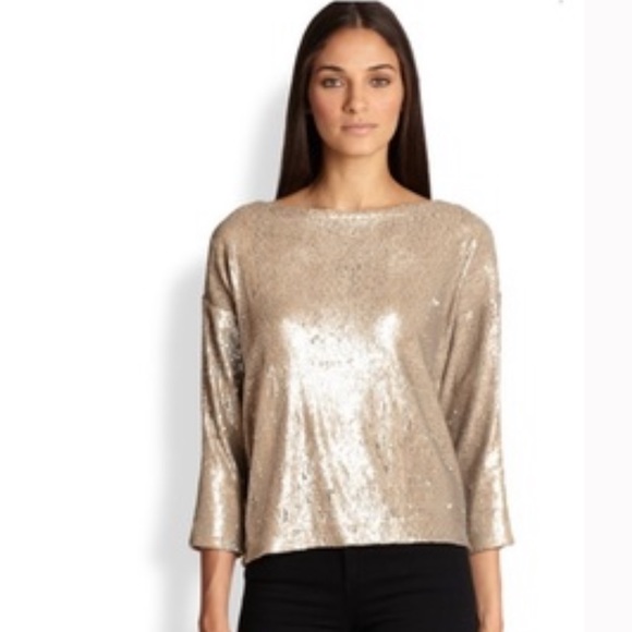 Anthropologie Tops - Anthropologie LINE & DOT Sequined Top size S